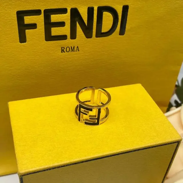 Fendi Jewelry FF Logo Open Ring product detail image 3
