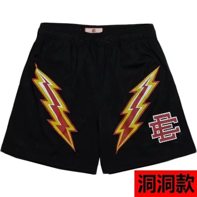Eric Emanuel Shorts Mesh basketball with lightning star print product detail image 5