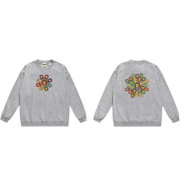 A BATHING APE Hoodies & Sweatshirts Head Graphic Crewneck Sweatshirt product detail image 9
