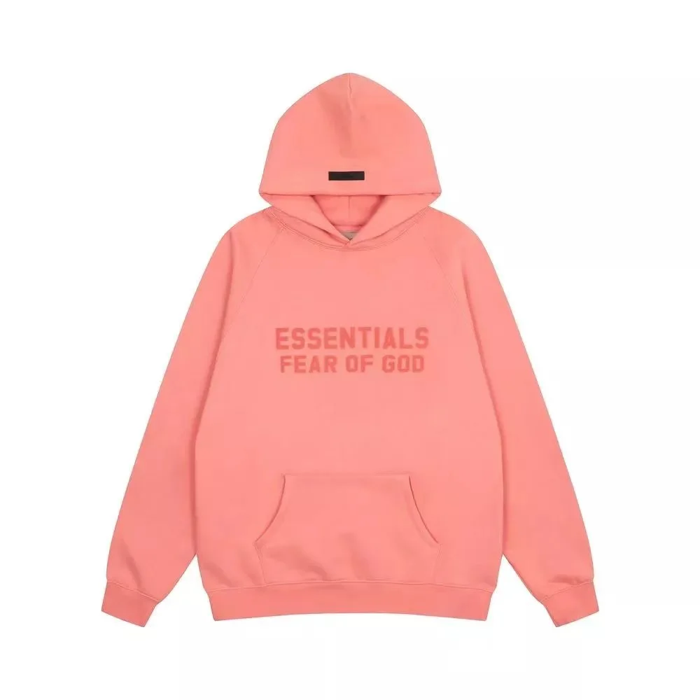 Fear of God Essentials Hoodie - Coral Pink Sweatsh