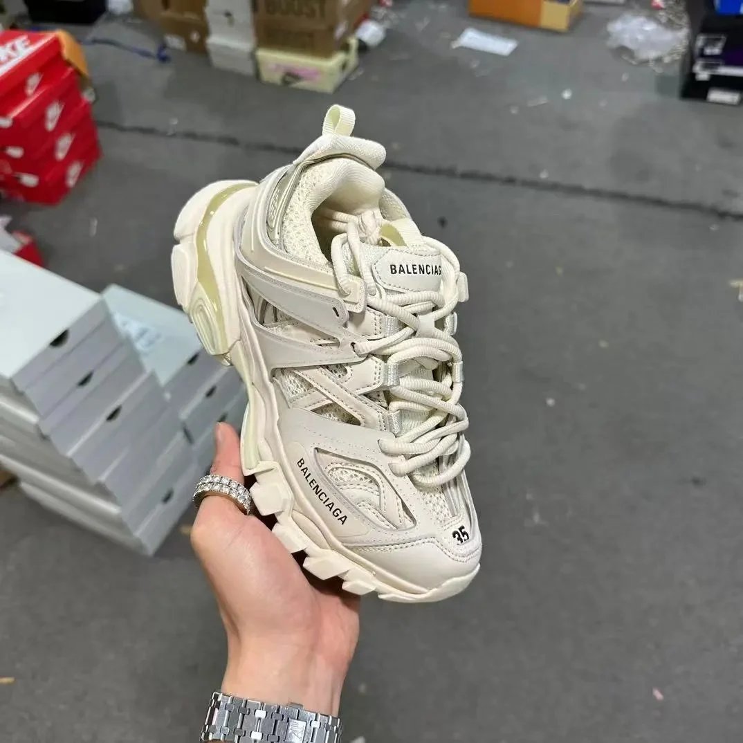 Balenciaga Track 3.5 Beige Chunky Sneakers
