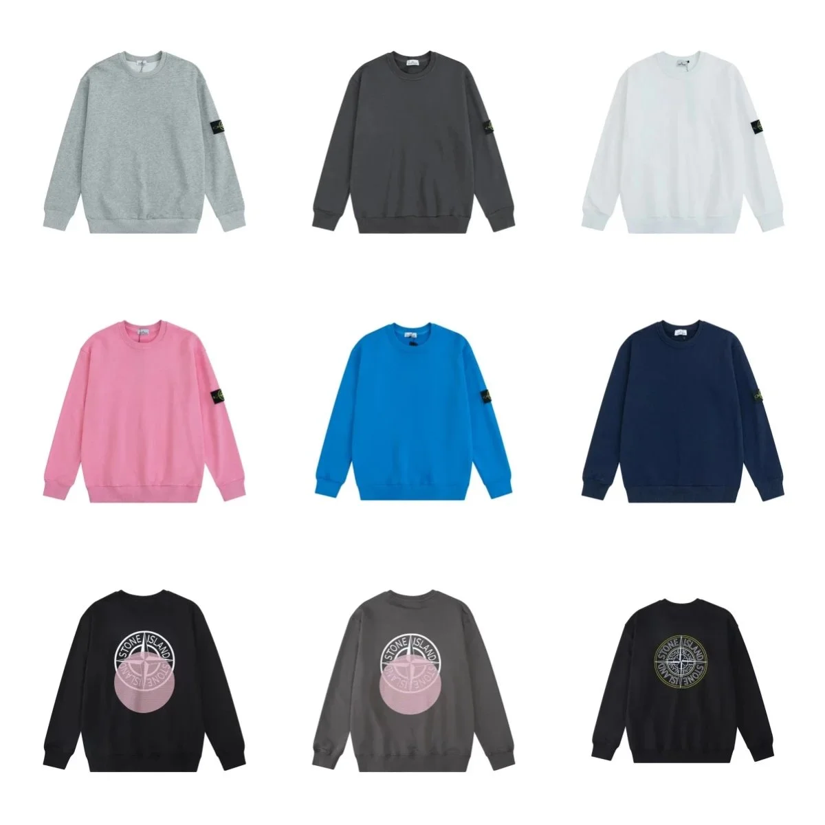 Stone Island Kids Graphic Crewneck Sweatshirt - Bl