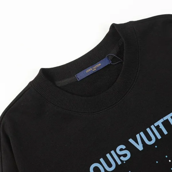 Louis Vuitton Monogram Cloud Embroidery Black Sweater - 3