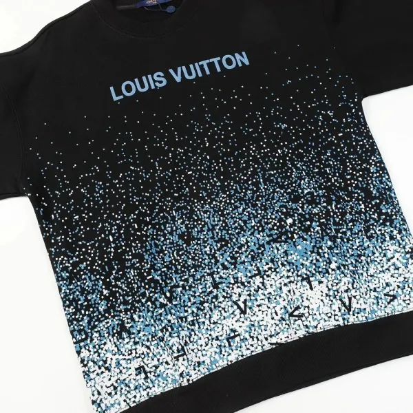 Louis Vuitton Monogram Cloud Embroidery Black Sweater - 5
