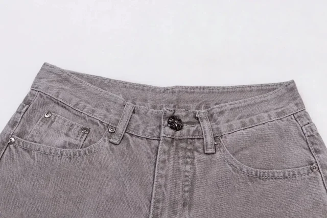 Unbranded Jeans Straight-Leg Cross Appliqué product detail image 4