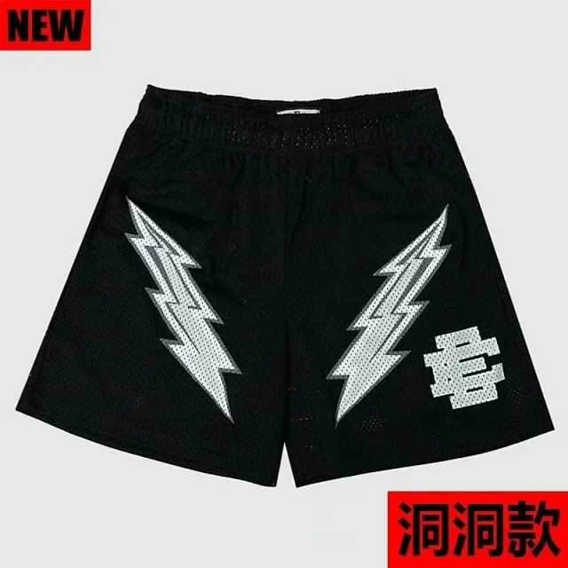 Eric Emanuel Shorts Mesh basketball with lightning star print product detail image 8