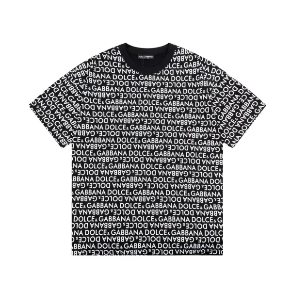 Dolce & Gabbana DG Graffiti Logo Black T-Shirt - 6