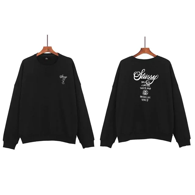 Stüssy Hoodies & Sweatshirts Crewneck logo-print sweatshirt product detail image 9