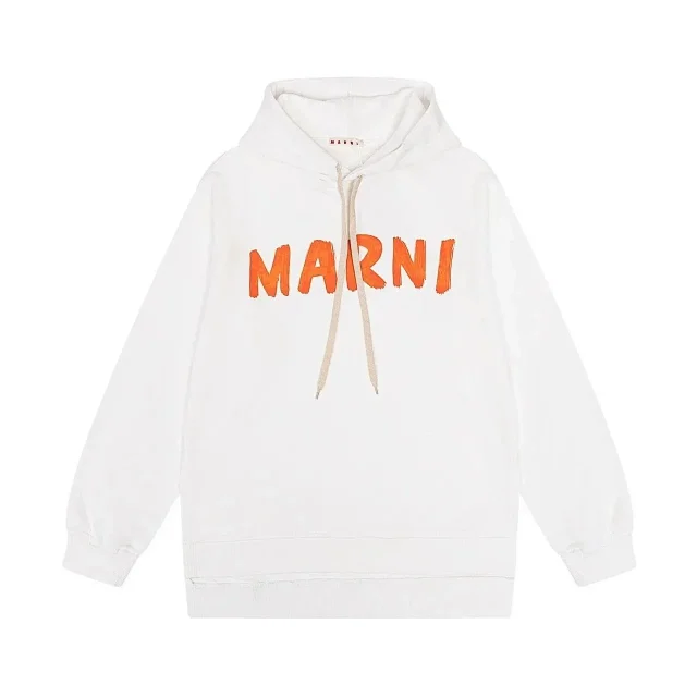 Marni Hoodies & Sweatshirts Logo Print Pullover Hoodie product detail image 6