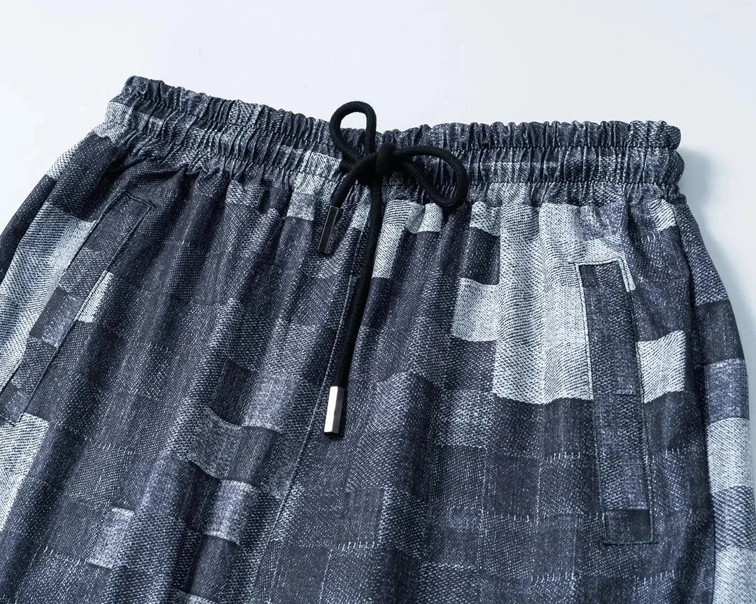 Louis Vuitton Monogram Jacquard T-Shirt and Shorts Set Gray - 8