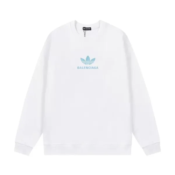 Balenciaga x Adidas Originals Trefoil Logo White Hoodie - 1