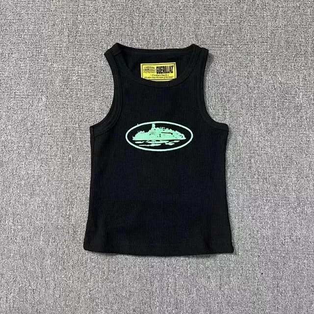 Corteiz Vests Ribbed tank top with oval graphic product detail image 10