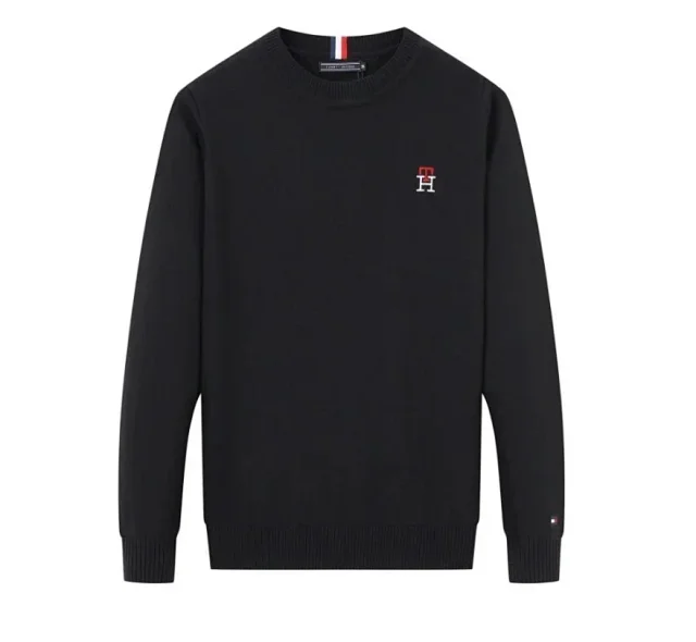 Tommy Hilfiger Knitwear Embroidered logo crew-neck and full-zip knit sweaters product detail image 7