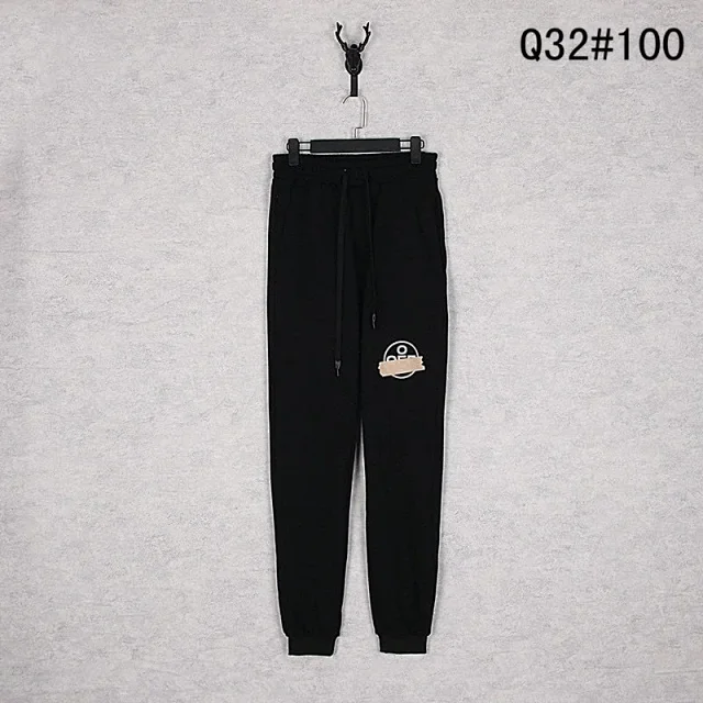 Off-White Trousers Elastic-Waist Jogger Sweatpants with Diagonal Leg Graphics product detail image 16