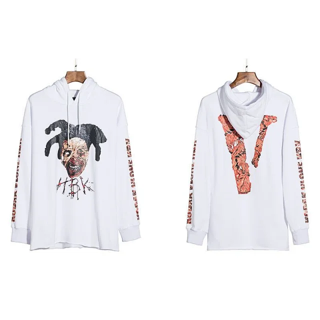 VLONE Hoodies & Sweatshirts Graphic Print Pullover Hoodie product detail image 7