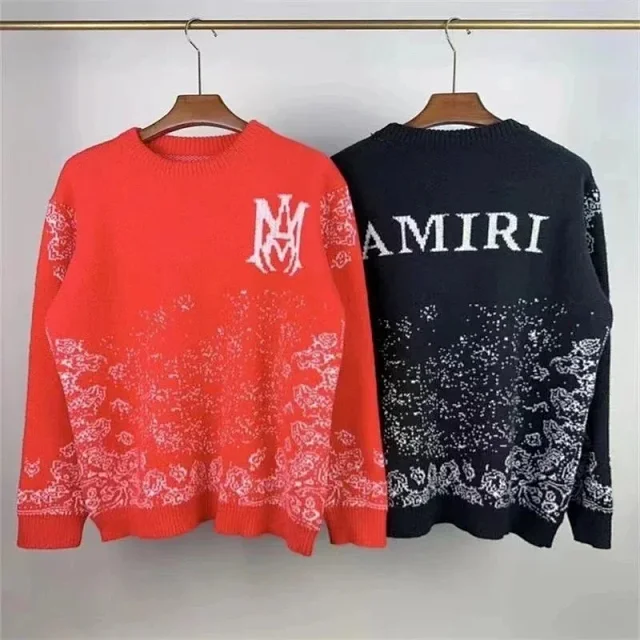 AMIRI Knitwear Logo Graphic Crewneck Sweater product detail image 4
