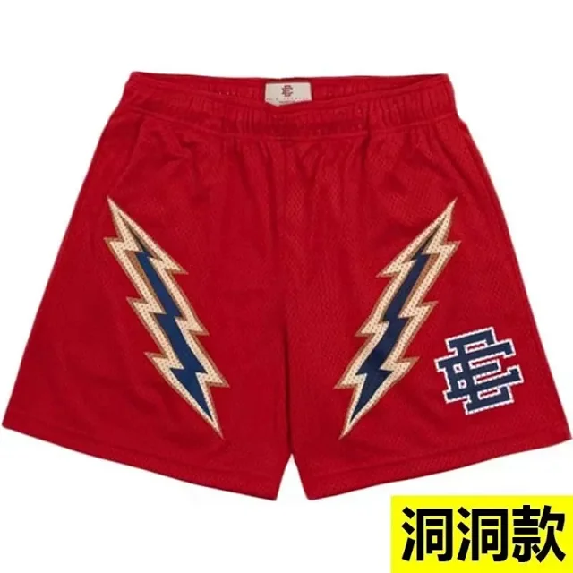 Eric Emanuel Shorts Mesh basketball with lightning star print product detail image 7