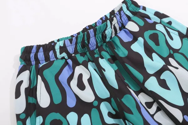 Off-White Maze Print Drawstring Shorts Pink - 9