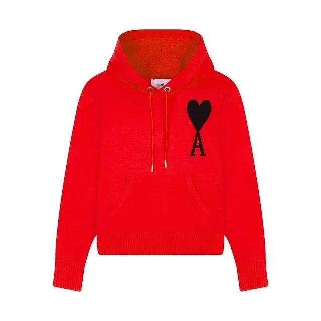 AMI Paris Hoodies & Sweatshirts de Coeur heart-logo hooded sweater product detail image 8