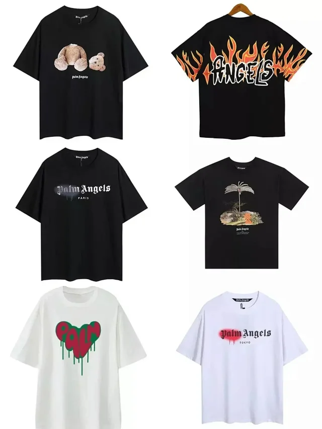 Palm Angels T-Shirts Short-Sleeve Graphic Print T-Shirt product detail image 1