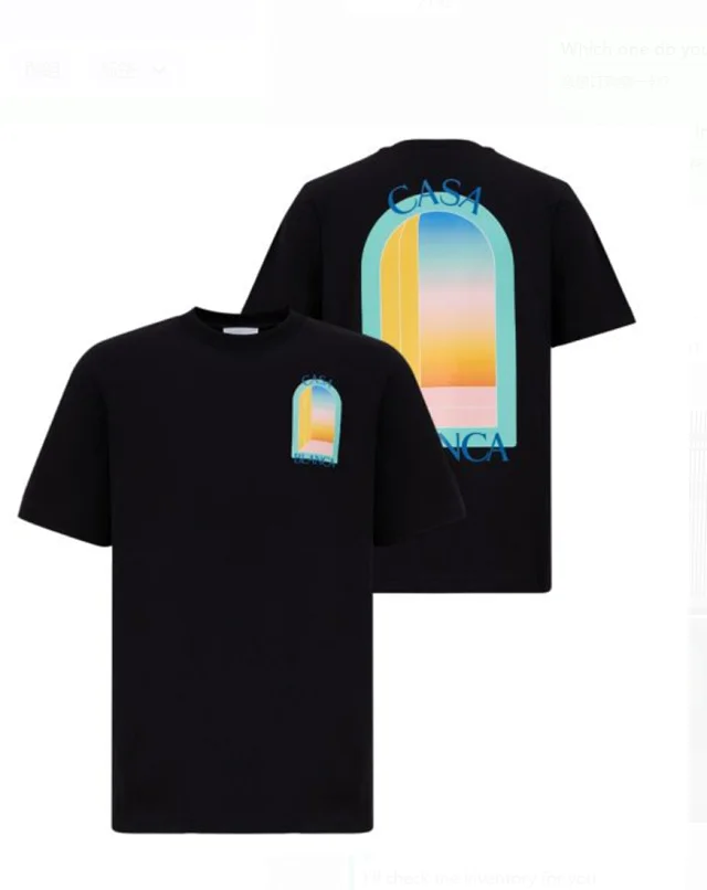 Casablanca T-Shirts Graphic Print T-Shirt product detail image 1