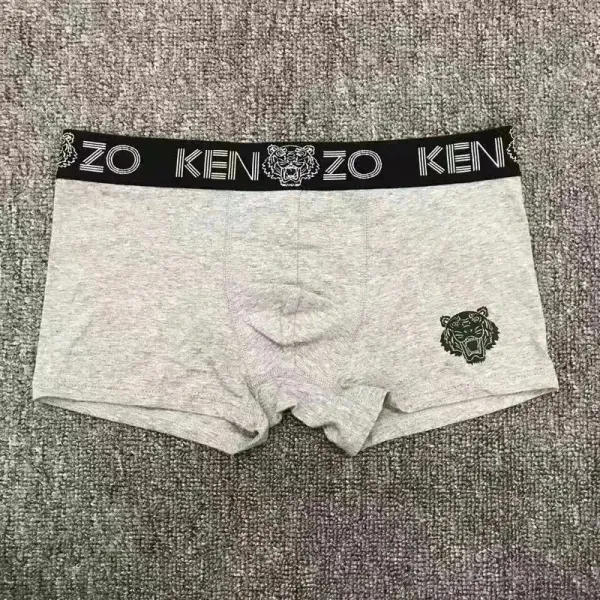 Kenzo Tiger Logo Boxer Briefs Gray Underwear - 1
