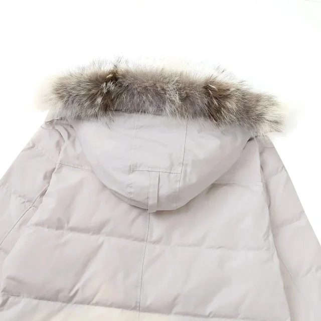 Canada Goose Down Jackets Fur-trim hooded quilted parka product detail image 3