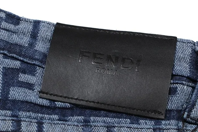 Fendi Jeans FF monogram straight-leg product detail image 8