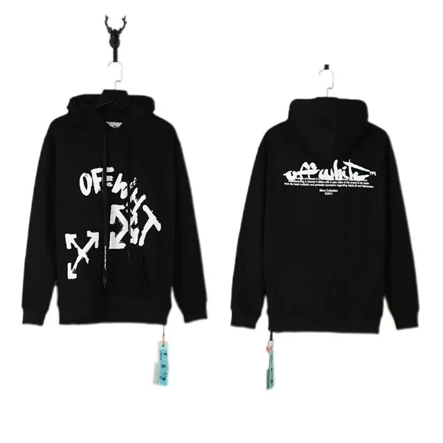 Off-White Hoodies & Sweatshirts Hooded Sweatshirt with Arrow Graphics product detail image 6