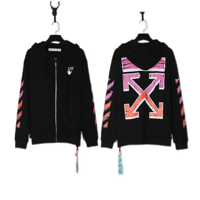 Off-White Hoodies & Sweatshirts Hooded Sweatshirt with Arrow Graphics product detail image 2