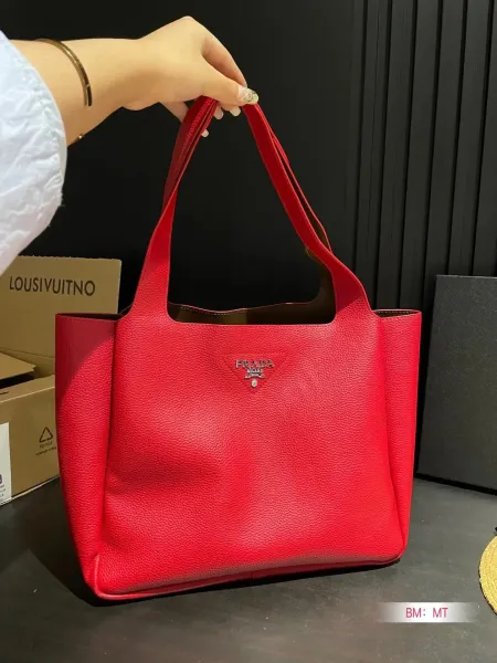 Prada Re-Edition 2005 Tote Bag Yellow Leather Handbag - 11
