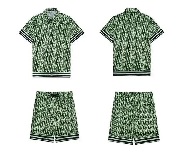 Dior Matching Sets Monogram Short-Sleeve T-Shirt and Shorts Set product detail image 9