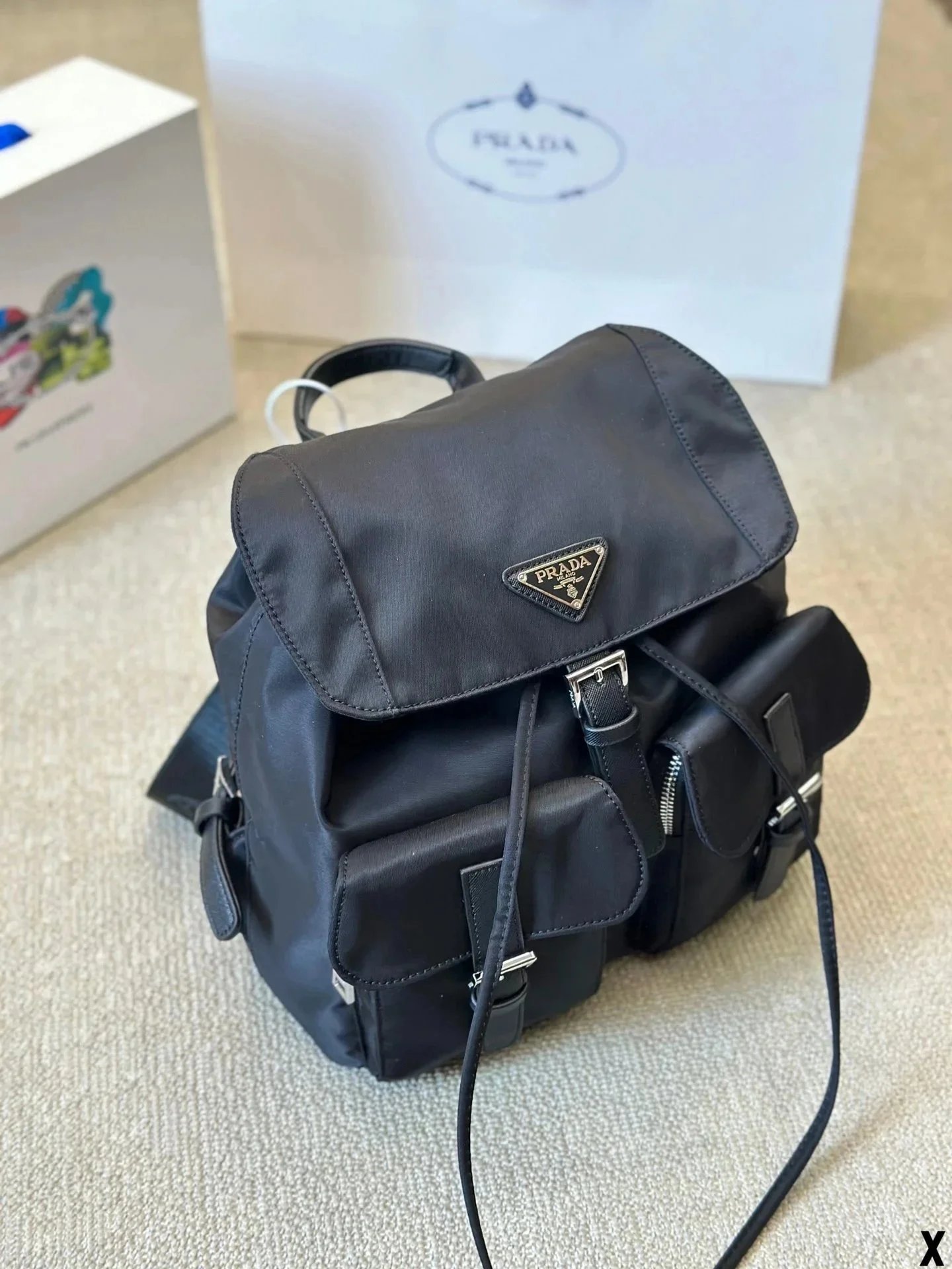 Prada Re-Nylon Backpack Black - 7