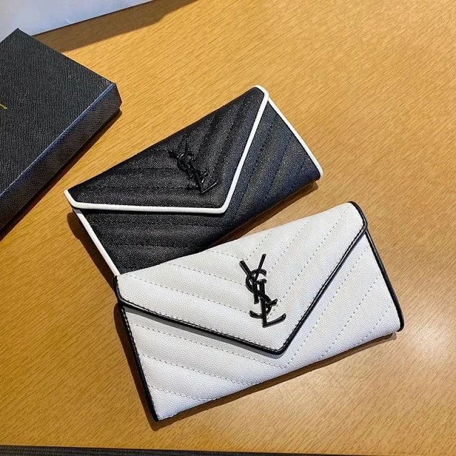 Saint Laurent Wallets & Card Holders Logo-appliqué snap wallet product detail image 3