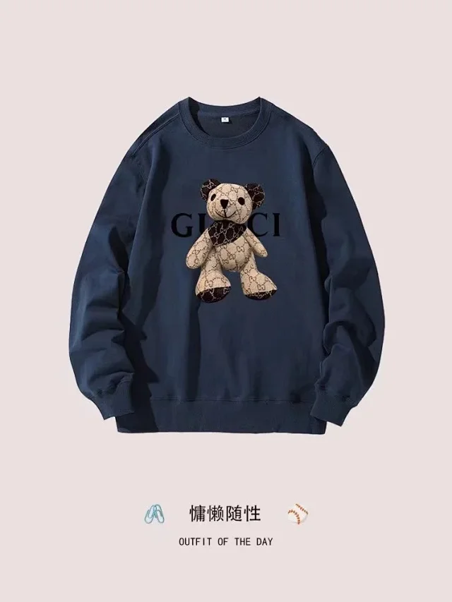 Gucci Hoodies & Sweatshirts Teddy Bear Logo-Print Crewneck Sweatshirt product detail image 4