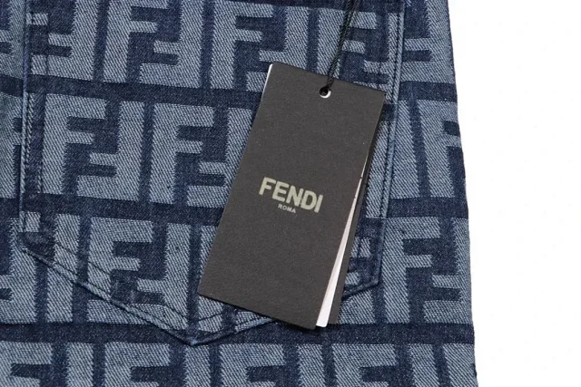 Fendi Jeans FF monogram straight-leg product detail image 9