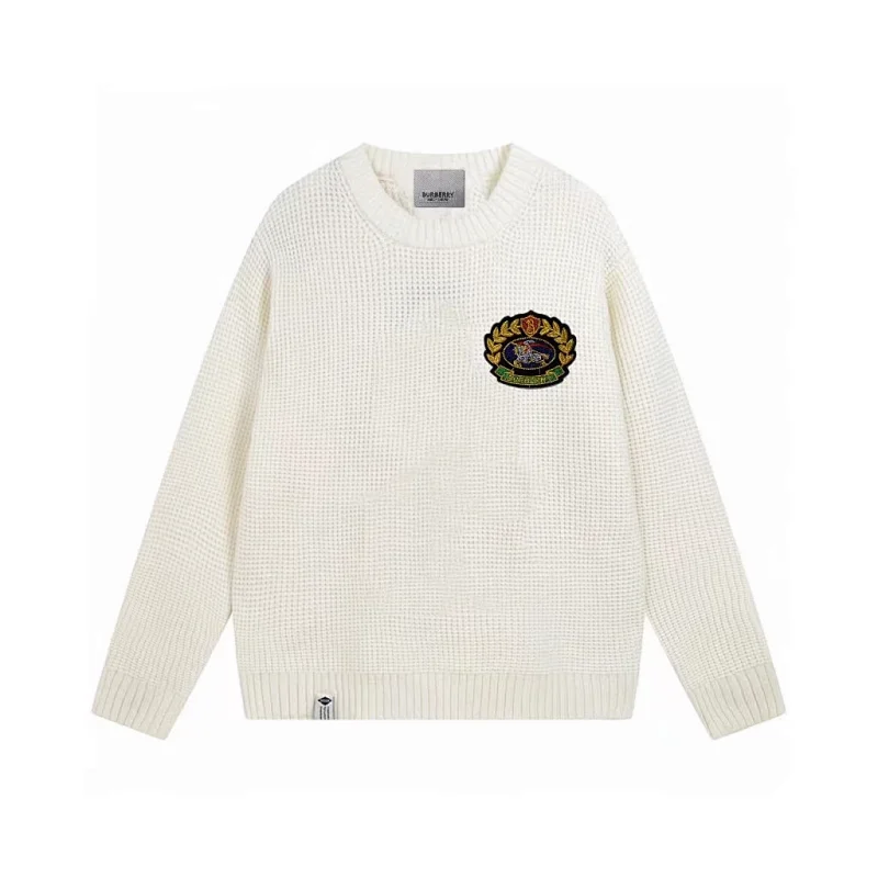 GRA Waffle Knit Sweater White - 1