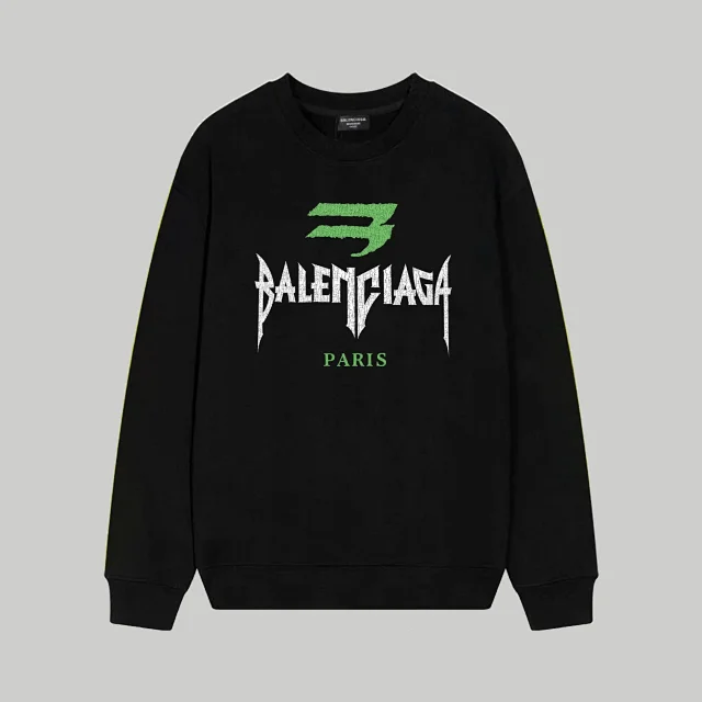 Balenciaga Hoodies & Sweatshirts Graphic Logo Crewneck Sweatshirt product detail image 3