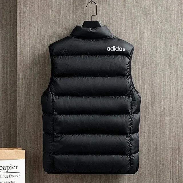 adidas Vests Quilted padded stand-collar zip vest product detail image 5