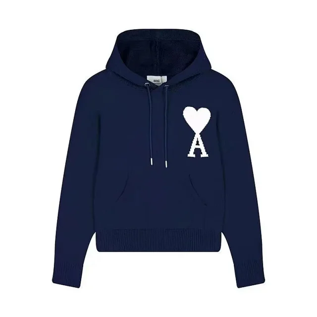 AMI Paris Hoodies & Sweatshirts de Coeur heart-logo hooded sweater product detail image 9