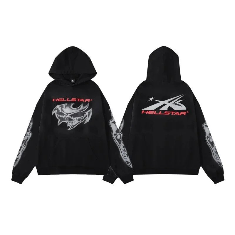 Hellstar Hoodies & Sweatshirts Graphic-print pullover hoodie — ALBB-LMWY-0049