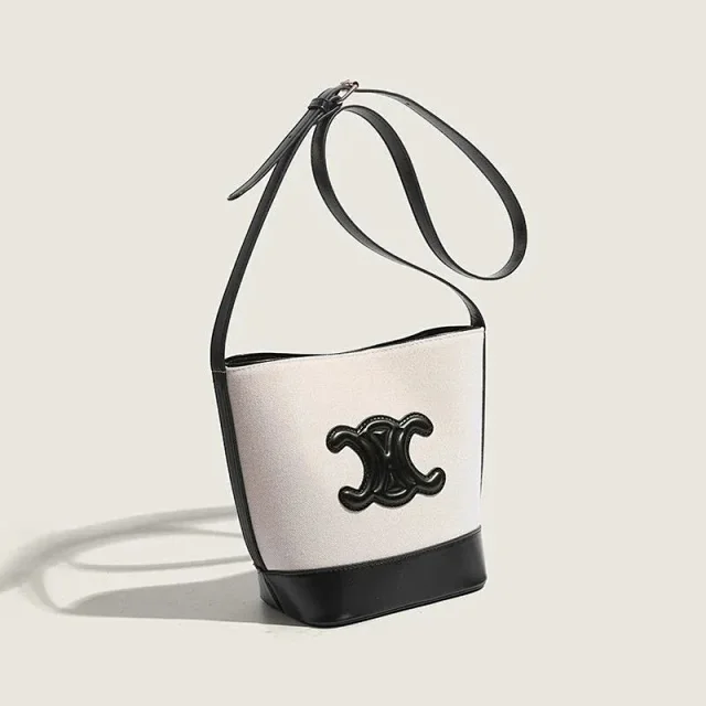 CELINE Crossbody Bags Triomphe Emblem Canvas Bucket product detail image 2