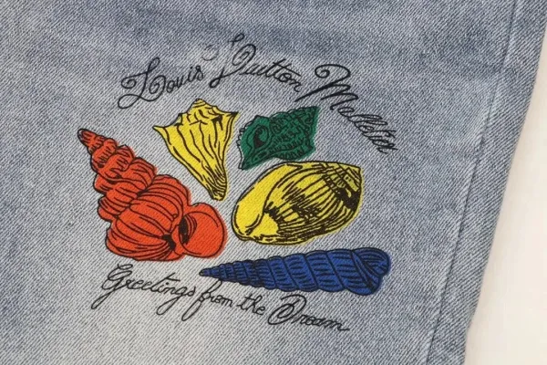 Louis Vuitton x Takashi Murakami Monogram Flower Patch Black Jeans - 8