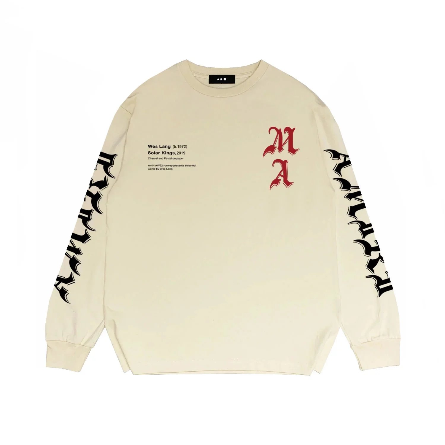 AMIRI Hoodies & Sweatshirts Bone-Print Crewneck Sweatshirt — 2
