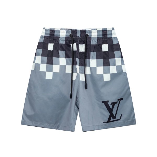 Louis Vuitton Pixel Check Swim Shorts Gray Swimwear product listing in Litbuy spreadsheet finds