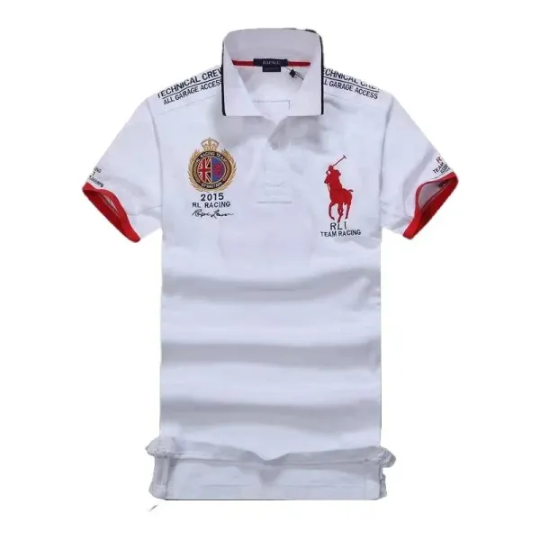 Ralph Lauren RL Racing 2015 Technical Crew White Polo - 1