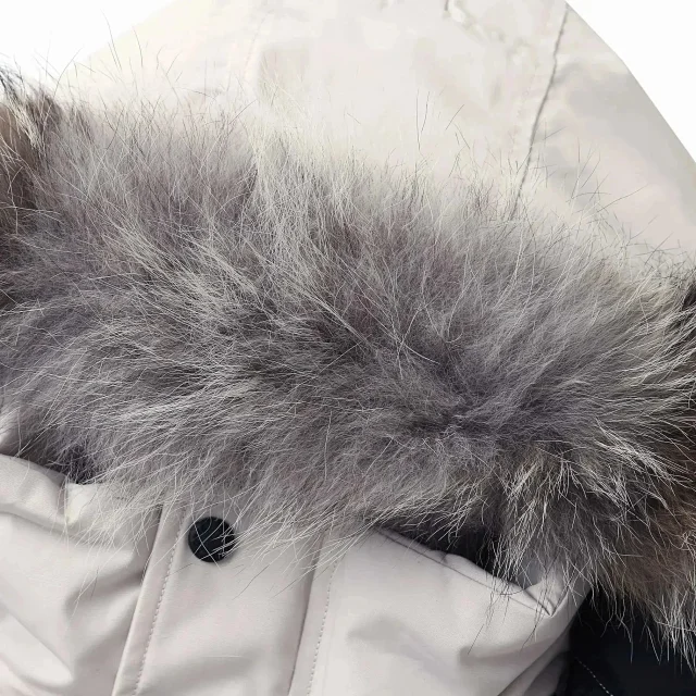 Canada Goose Down Jackets Fur-trim hooded quilted parka product detail image 4