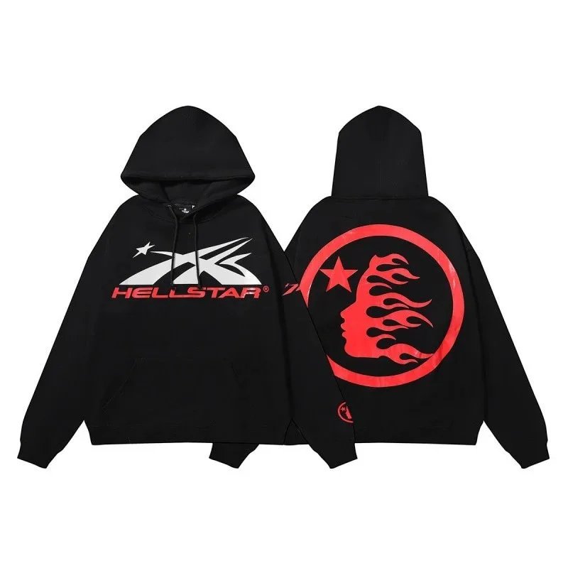 Hellstar Hoodies & Sweatshirts Graphic-print pullover hoodie — ALBB-LMWY-0063