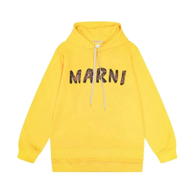 Marni Hoodies & Sweatshirts Logo Print Pullover Hoodie product detail image 4
