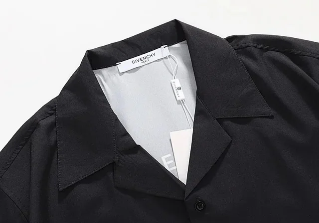 Givenchy Shirts Short-Sleeve Logo Print Button-Up Shirt product detail image 6